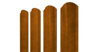 Штакетник Круглый фигурный 0,45 Print Elite Golden Wood